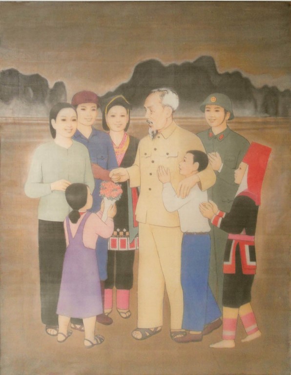 Bác Hồ với nhân dân các dân tộc Quảng Ninh, lụa, Giải KK, Đặng Đình Nguyễn (Quảng Ninh)